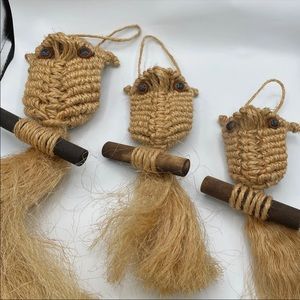 Macrame owls. Large, medium, small!
